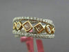 WIDE 1.15CT WHITE & PINK DIAMOND 18KT WHITE & ROSE GOLD 3D CRISS CROSS LOVE RING