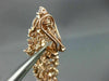 ESTATE EXTRA LARGE 18.98CT PINK DIAMOND 18KT ROSE GOLD CLUSTER HANGING EARRINGS