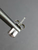 ESTATE .50CT DIAMOND 14K WHITE GOLD CLASSIC SOLITAIRE BEZEL STUD EARRINGS #19008