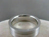 ESTATE WIDE SQUARE DIAMOND 14K WHITE GOLD MENS WEDDING RING 7MM SIZE 9.75 #17166