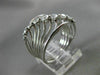 ESTATE LARGE .66CT DIAMOND 18K WHITE GOLD MULTI ROW SHARED PRONG ETOILE FUN RING