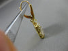 ESTATE LARGE 2.15CT DIAMOND & TOPAZ 18K YELLOW GOLD RECTANGULAR HANGING EARRINGS