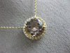 ESTATE LARGE 1.64CT DIAMOND & AAA MORGANITE 14KT YELLOW GOLD 3D CLASSIC NECKLACE