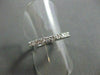 ESTATE .35CT DIAMOND 14KT WHITE GOLD 11 STONE ANNIVERSARY / WEDDING RING #1639