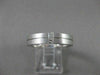 ESTATE WIDE 0.16CTW DIAMOND 14KT WHITE GOLD 2 STONE PRINCESS CUT FUN RING #14391
