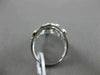 ESTATE LARGE .26CT DIAMOND 14KT WHITE GOLD OPEN FILIGREE MILGRAIN COCKTAIL RING