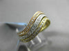 ESTATE .61CT DIAMOND 18KT WHITE & YELLOW & ROSE GOLD WAVE STACKABLE RING SET