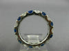 2.81CT DIAMOND & AAA SAPPHIRE 14K WHITE GOLD ETERNITY WEDDING ANNIVERSARY RING