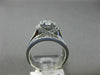 EXTRA LARGE 1.5CT DIAMOND 14K WHITE GOLD FLOWER CLUSTER FILIGREE ENGAGEMENT RING