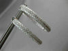 ESTATE MASSIVE 13.13CT DIAMOND 18KT WHITE GOLD OVAL DOUBLE SIDED HOOP EARRINGS