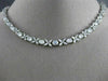 ESTATE CERTIFIED 22.75CT DIAMOND PLATINUM HANDCRAFTED CHOKER TENNIS NECKLACE D/E