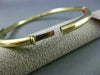 ESTATE .42CT DIAMOND 14KT WHITE & YELLOW GOLD SQUARE BOW CLASSIC BANGLE BRACELET