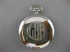 AUTHENTIC 18KT WHITE & YELLOW GOLD WORKING SWISS POCKET WATCH 18 JEWELS #20974