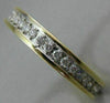 ESTATE LARGE .65CT DIAMOND 14K TWO TONE GOLD 3D ETERNITY ANNIVERSARY RING #26336