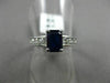 ESTATE 1.87CT DIAMOND & AAA SAPPHIRE 18KT WHITE GOLD 3D CLASSIC ENGAGEMENT RING