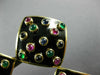 EXTRA LARGE DAVID WEBB 5.20CT MULTI GEM 18KT YELLOW GOLD HANGING EARRINGS #26673