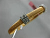 ESTATE .60CT DIAMOND 14KT WHITE & ROSE GOLD MESH FLEXIBLE BANGLE BRACELET