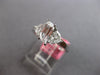 1.19CT GIA FLAME & TRAPEZOID DIAMOND 18KT WHITE GOLD 3D 3 STONE ENGAGEMENT RING