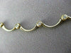 ESTATE .80CT DIAMOND 14KT W&Y GOLD SEMI CIRCLE FLOATING NECKLACE AMAZING #1689