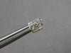ESTATE .25CT DIAMOND 14KT WHITE GOLD 3D PRINCESS INVISIBLE SQUARE STUD EARRINGS