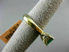 ESTATE 2.33CT DIAMOND & AAA EMERALD 14KT TWO TONE GOLD 3D LUCIDA ENGAGEMENT RING
