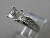 ESTATE .48CT ROUND DIAMOND PLATINUM 3D SEMI MOUNT ENGAGEMENT RING EF VVS 20173