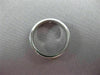 ESTATE .08CT DIAMOND 14KT WHITE GOLD SOLITAIRE ETOILE BURNISH GYPSY RING #22475