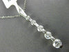 ESTATE 1.40CT DIAMOND 14KT WHITE GOLD 3D ETOILE FIVE  STONE JOURNEY LOVE PENDANT