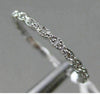 ESTATE .10CT DIAMOND 14KT WHITE GOLD FILIGREE ETERNITY WEDDING ANNIVERSARY RING