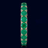 3.10CT AAA EMERALD 14KT ROSE GOLD 3D CLASSIC SHARED PRONG ETERNITY LOVE FUN RING