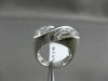 ESTATE WIDE .77CT DIAMOND 18KT WHITE GOLD 3D PAVE INFINITY LOVE KNOT BOW RING