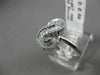 ESTATE .50CT ROUND & BAGUETTE DIAMOND 14KT WHITE GOLD FOREVER INFINITY LOVE RING