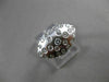 ANTIQUE .65CT ROUND DIAMOND 14KT WHITE GOLD FILIGREE ETOILE MATTE RING #21031