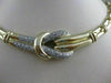 ESTATE 1.50CTW DIAMOND 14K WHITE YELLOW GOLD FANCY NECKLACE 19.75" FG VVS #21540