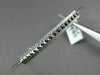 ESTATE .26CT DIAMOND 14KT WHITE GOLD PYRAMID SPIKE FLEXIBILE FUN BANGLE BRACELET