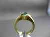 ESTATE 1.10CTW DIAMOND & AAA MARQUISE EMERALD 14KT YELLOW GOLD ENGAGEMENT RING