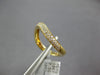 ESTATE .26CT DIAMOND 18KT YELLOW GOLD 3D TWO ROW PAVE CLASSIC WAVE FUN RING