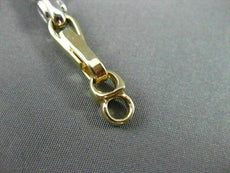 ESTATE WIDE 14K WHITE & YELLOW GOLD 3D SOLID HANDCRAFTED ITALIAN BRACELET #22788