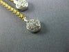 ESTATE .72CT DIAMOND & AAA SAPPHIRE 14K YELLOW GOLD FLOWER LARIAT NECKLACE 21669