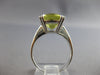 LARGE 8.0CT AAA LEMON QUARTZ 14KT WHITE GOLD 3D ROUND SOLITAIRE FUN RING #27891