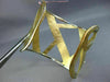 ESTATE EXTRA LARGE .69CT DIAMOND 14KT 2 TONE GOLD SQUARE ZIG ZAG BANGLE BRACELET