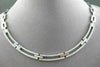 ESTATE WIDE 3.45CT DIAMOND 14KT WHITE GOLD FLAT CHOKER NECKLACE AMAZING #654
