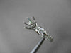 ESTATE WIDE .75CT DIAMOND 14KT WHITE GOLD PAVE SEMI MOUNT ENGAGEMENT RING #14998