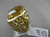 ESTATE LARGE 23.08CTW DIAMOND & AAA YELLOW TOPAZ 14KT YELLOW GOLD ETOILE RING