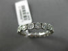 ESTATE .92CT DIAMOND 14KT WHITE GOLD HANDCRAFTED HEART ETERNITY ANNIVERSARY RING