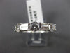 ESTATE 1.95CT ROUND & BAGUETTE DIAMOND 14K WHITE GOLD 3D ANNIVERSARY RING #20670