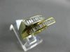 ESTATE .78CT BAGUETTE DIAMOND 14K TWO TONE GOLD CLASSIC DOUBLE SIDED RING #17723