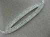 ESTATE LARGE 1.20CT DIAMOND 14K WHITE GOLD MARQUISE SHAPE PAVE FILIGREE NECKLACE