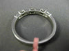ESTATE .48CT DIAMOND 18KT WHITE GOLD 3D FLOWER ETERNITY WEDDING ANNIVERSARY RING