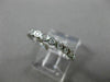 ESTATE .46CT DIAMOND 14KT WHITE GOLD 3D BEZEL ETERNITY WEDDING ANNIVERSARY RING